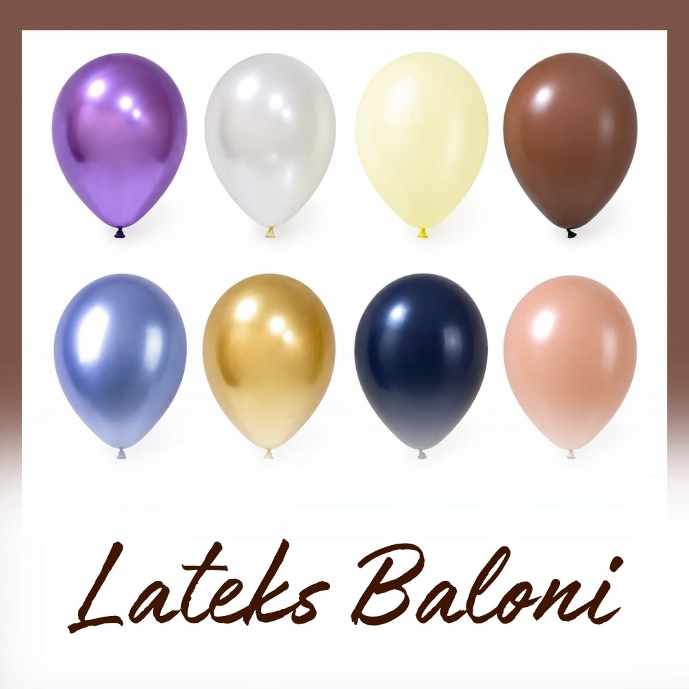 Profesionalni lateks baloni hrom, metalik, pastelni i rustik u više veličina