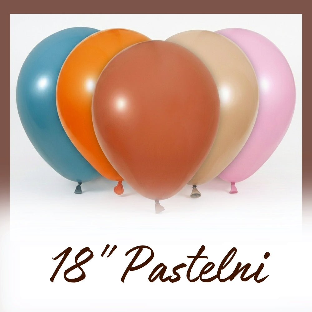 18" Pastelni Baloni - 46cm