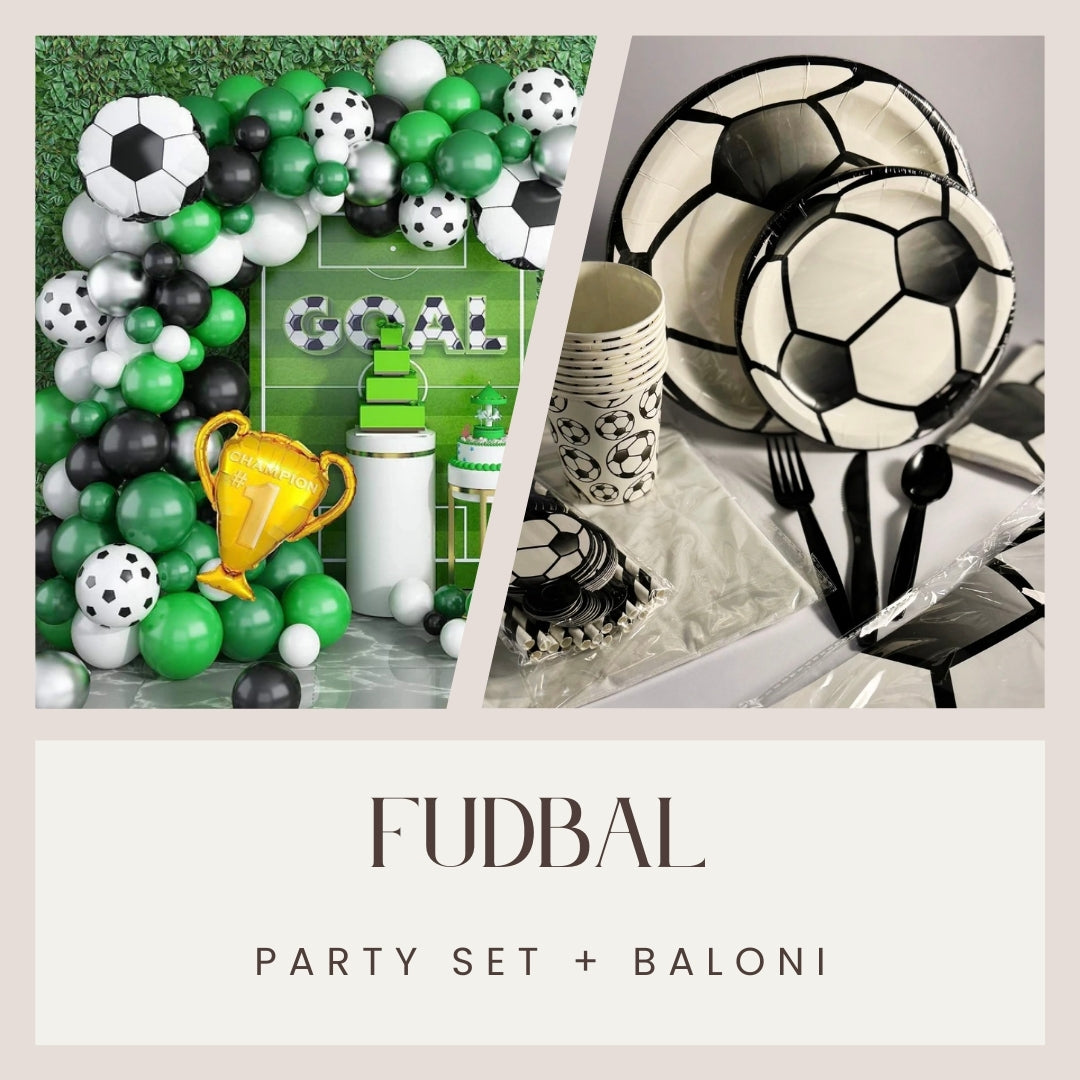 Fudbalski party set + Baloni - Prestige