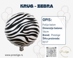 Orbz Zebrasti 56cm - Prestige