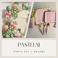 Pastelni party set + Baloni - Prestige