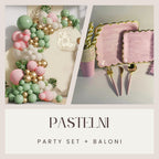 Pastelni party set + Baloni - Prestige