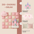 Prestige komplet dekoracija – zid od balona, oblak i zamak