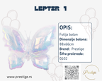 Providni folija leptir balon 88cm