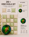 Zid od balona sa velikom orbz kuglom za dekoraciju rodjendana